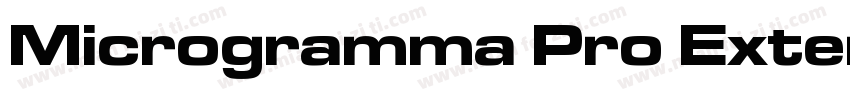 Microgramma Pro Extended Medium字体转换